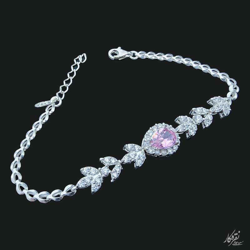 دستبند نقره زنانه مسعود جلالی نقره کار مدل 30684