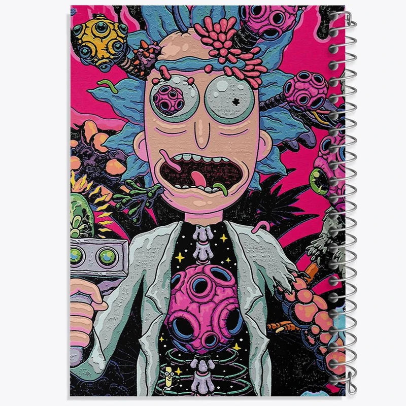 دفتر مشق 50 برگ خندالو مدل ریک و مورتی Rick and Morty کد 3213
