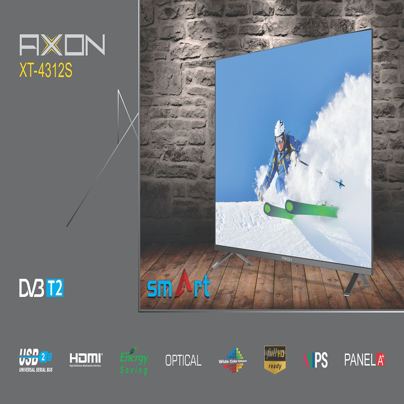تلویزیون ال ای دی هوشمند آکسون مدل XT-4312S سایز 43 اینچ