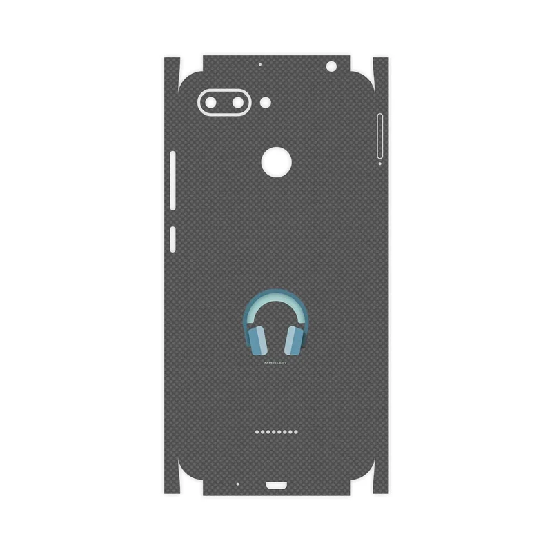 برچسب پوششی ماهوت مدل Minimal Headphone Icon-FullSkin مناسب برای گوشی موبایل شیائومی Redmi 6