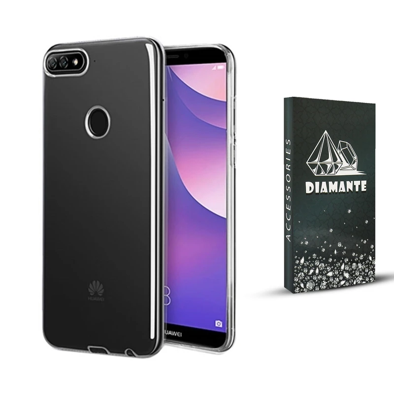 کاور دیامانته مدل Nahid Navy مناسب برای گوشی موبایل هوآوی Y7 Prime 2018 / Y7 2018