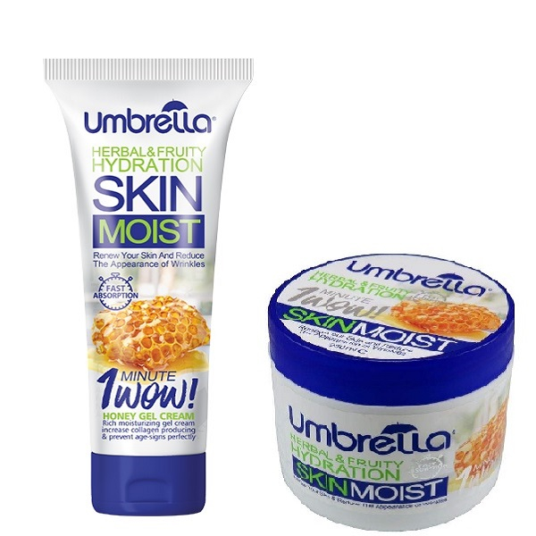 کرم ژل آبرسان آمبرلا مدل Honey حجم 250 میلی لیتر به همراه کرم ژل آبرسان حجم 75 میلی لیتر