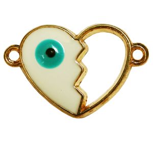 نقد و بررسی آویز دستبند مدل قلب چشم نظر کد AD 851 توسط خریداران