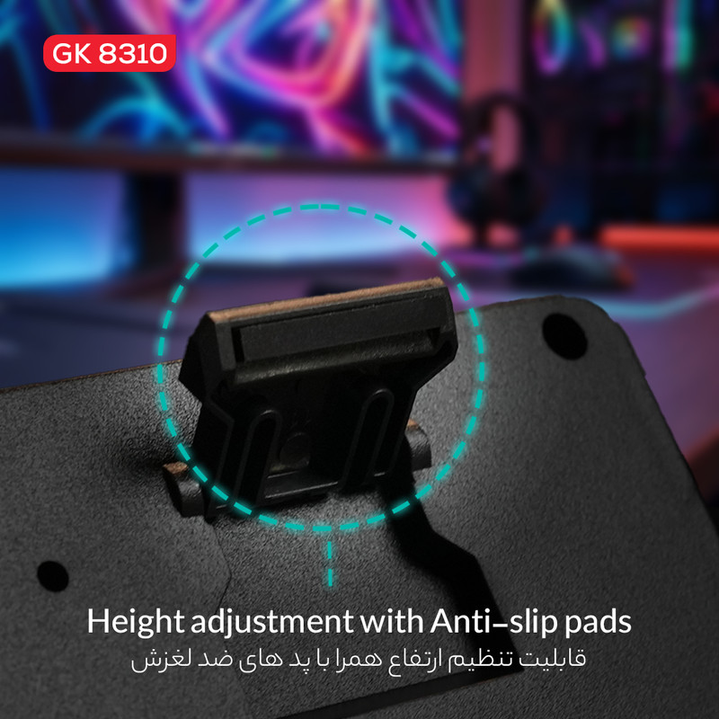 کیبورد گیمینگ شبه مکانیکال تسکو مدل GK 8310 Ares