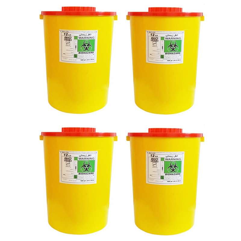 سیفتی باکس بیوسیف کد M700 ظرفیت 12000 میلی لیتر بسته 4 عددی