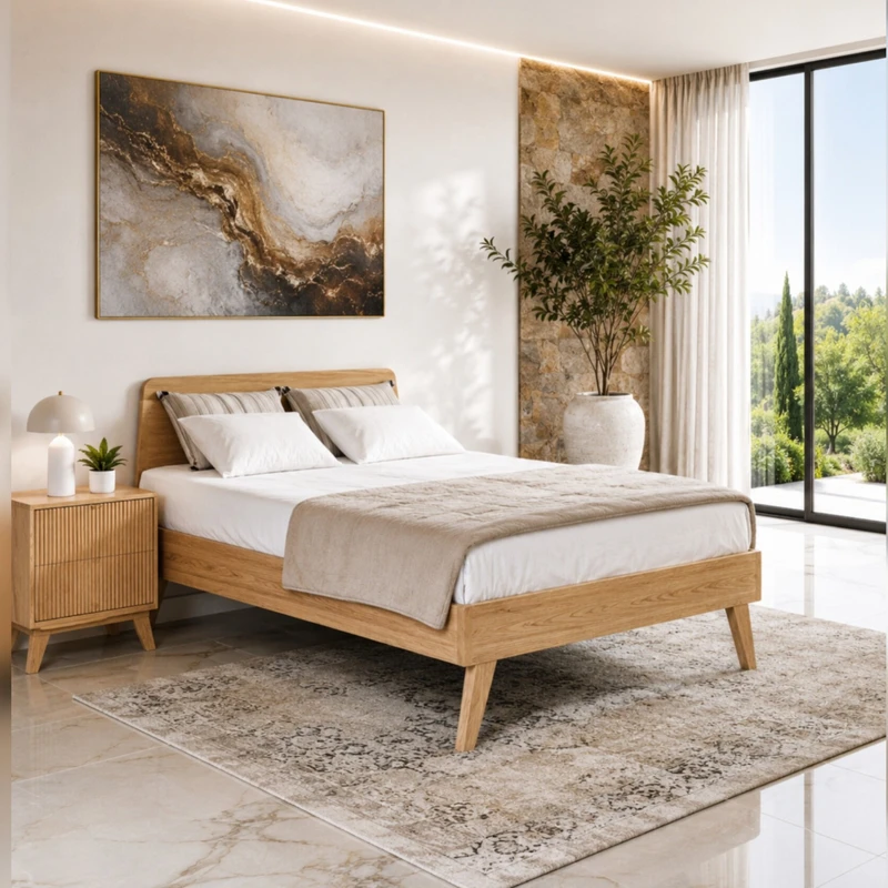 تخت‌خواب ملامینه یک نفره مدل B90 سایز 90 * 200 سانتی‌متر