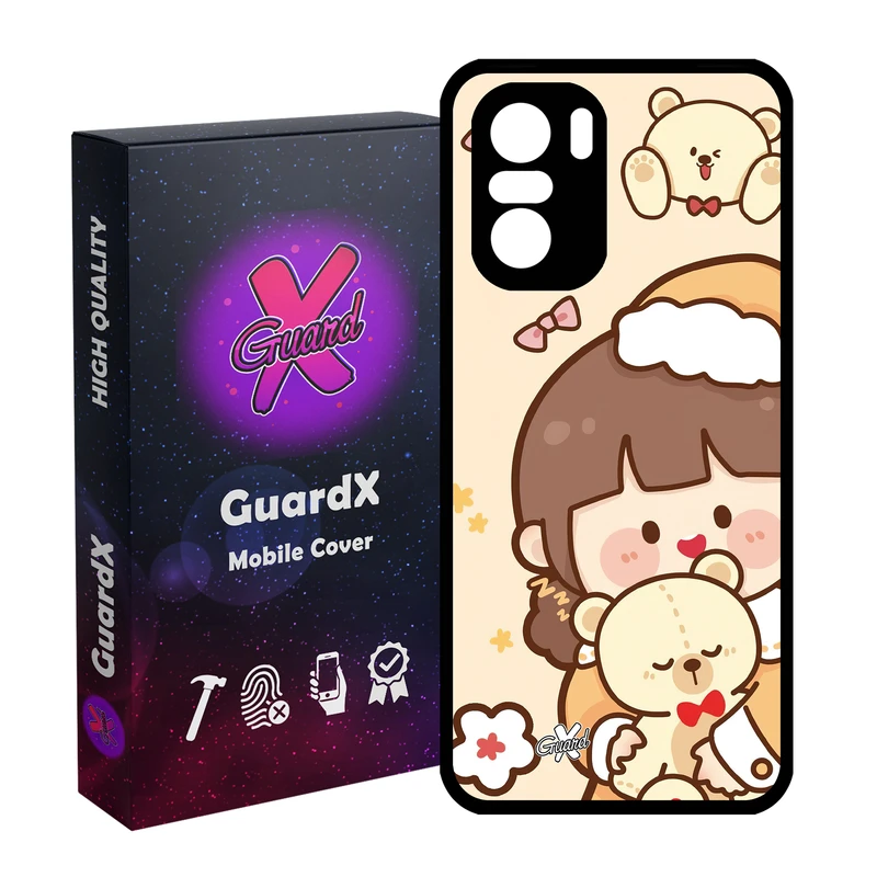 کاور گارد ایکس طرح Girl مدل Glass10524 مناسب برای گوشی موبایل شیائومی Poco F3/MI 11X/MI 11X Pro/Redmi K40/K40 Pro