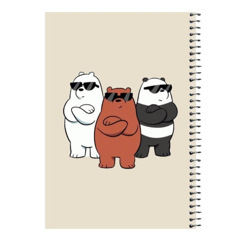 دفتر مشق 80 برگ اس جی مدل خرس های کله فندقی کد۴   