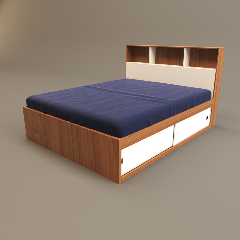 تخت خواب دو نفره اعیان مدل FH298 سایز160x200 سانتی متر