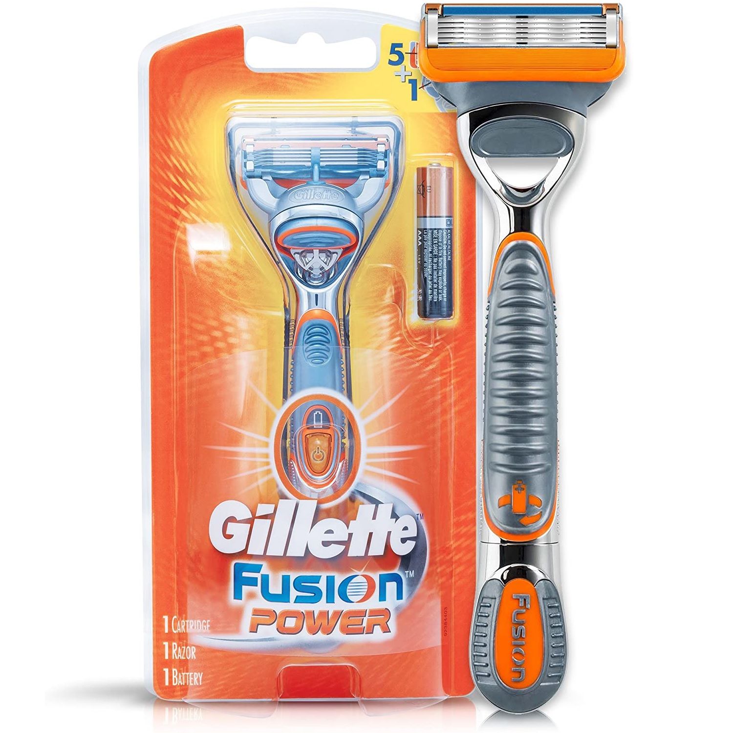 خود تراش ژیلت مدل Fusion Power همراه ژل اصلاح Fusion حجم 75 میلی لیتر -  - 2