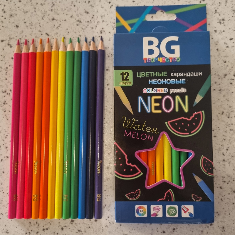 مداد رنگی ۱۲ رنگ بی جی