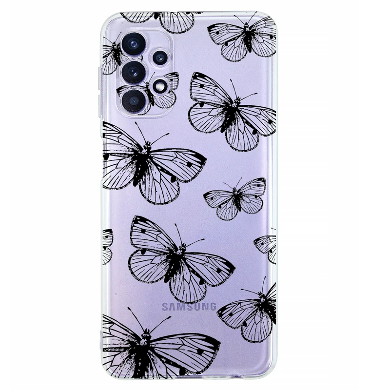 کاور مگافون طرح پروانه مدل C54-B مناسب برای گوشی موبایل سامسونگ Galaxy A32 5G / M32 5G