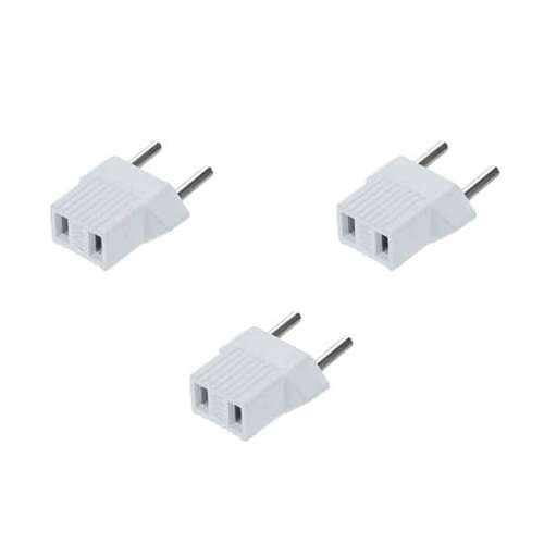 تبدیل دوشاخه برق 2 به 2 مدل 2TO2 بسته 3 عددی