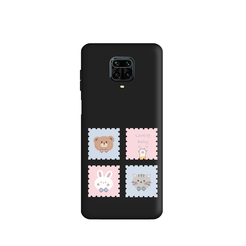کاور قاب گارد طرح گربه خرس خرگوش کد a3553 مناسب برای گوشی موبایل شیائومی Redmi Note 9s / Redmi Note 9 Pro