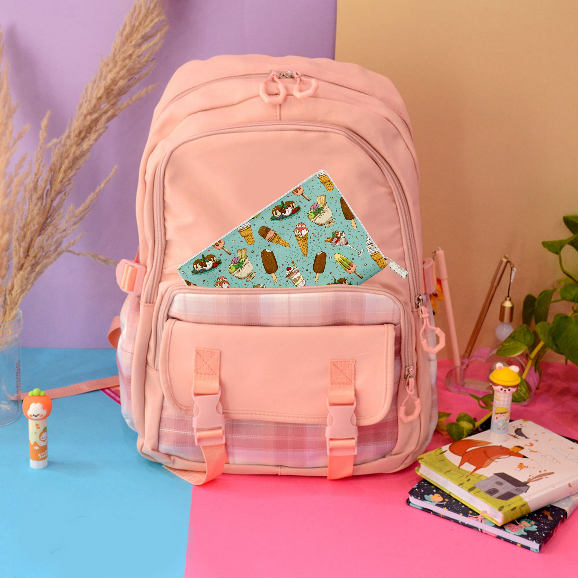 جای لقمه مستر راد مدل فانتزی طرح بستنی کد 2186