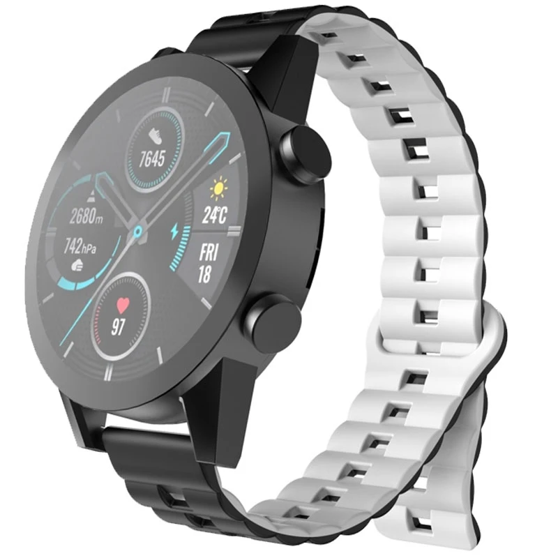 بند مسیر مدل Silicone 2C Reverse Magnetic مناسب برای ساعت هوشمند سامسونگ 20 میلی متری Galaxy Watch Gear S2 / Gear S3 / Gear Sport / Active / Active2