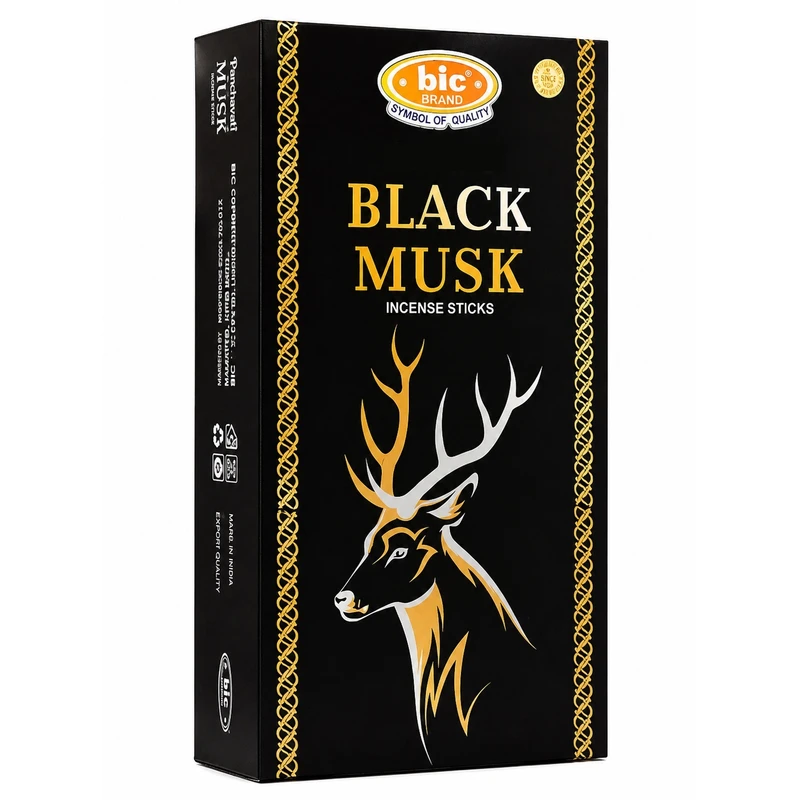 عود آبشاری بیک مدل Black Musk رایحه چوب صندل بسته 10 عددی