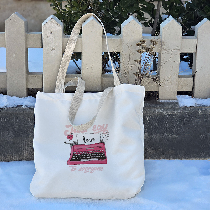 ساک خرید خندالو طرح عاشقانه Lovely کد H293