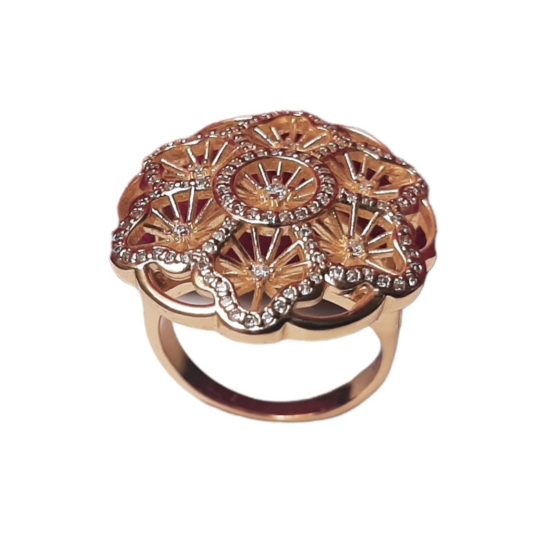 انگشتر دخترانه ژوپینگ مدل گل انگشتر دخترانه ژوپینگ مدل گل