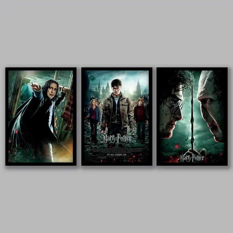 تابلو مدل هری پاتر کد LA-G3016 مجموعه 3 عددی