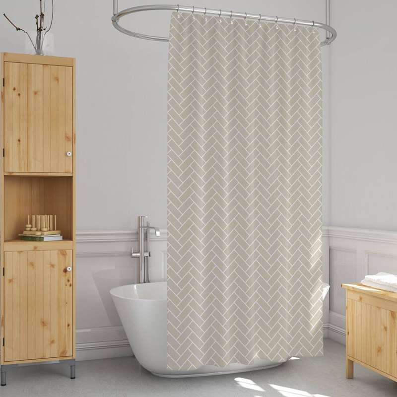 پرده حمام دلفین مدل EV-1620 سایز 180x200سانتی متر