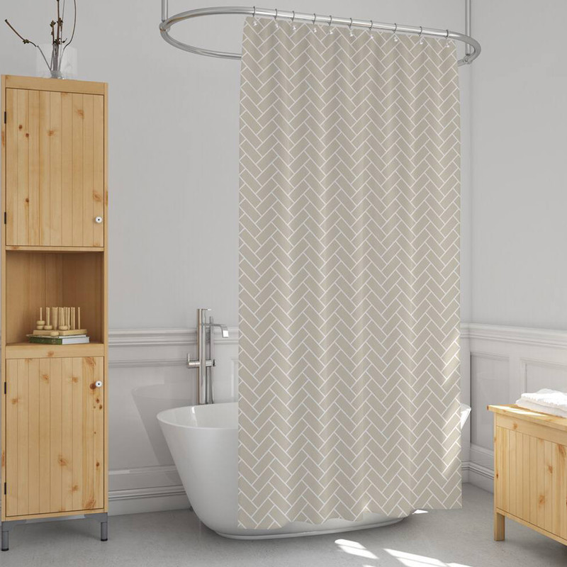 پرده حمام دلفین مدل EV-1620 سایز 180x200سانتی متر