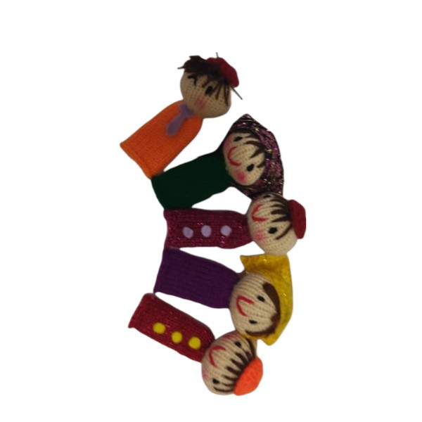 عروسک انگشتی خانواده کد 5555 مجموعه 5 عددی