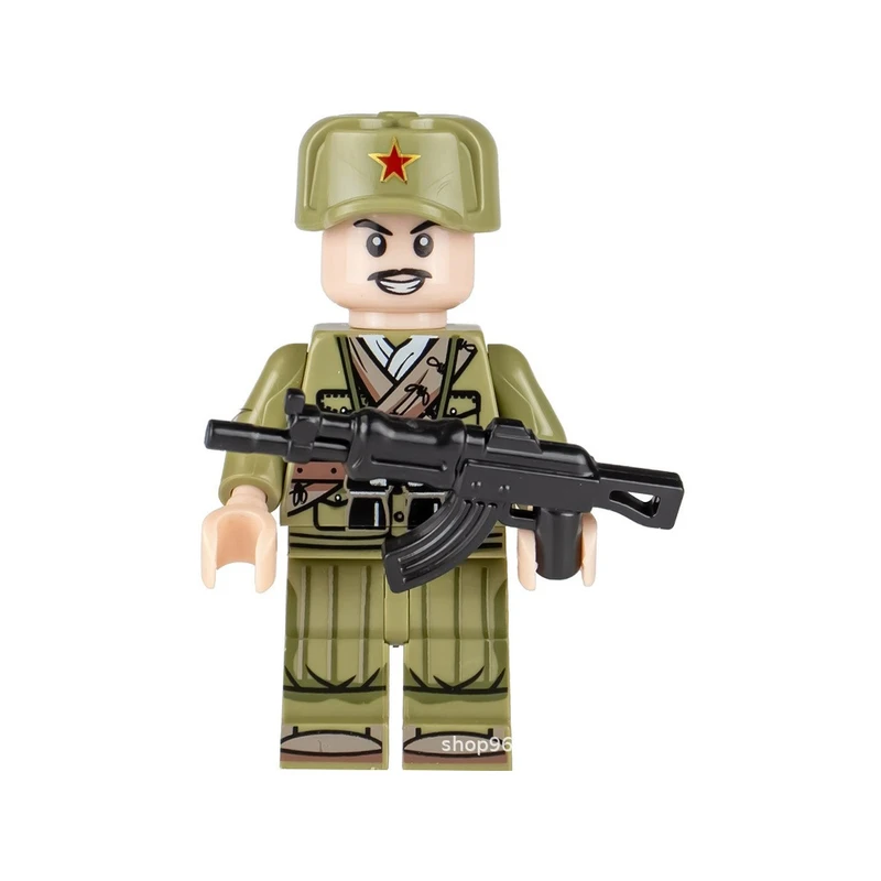 ساختنی برانت مدل سرباز شوروی جنگ جهانی دوم سبیل دار