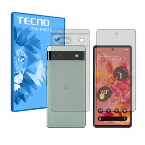  tecno HyMTT modelMatte screen protector suitable for Google Pixel 6a mobile phone along with the back of the phone