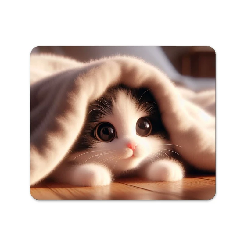 ماوس پد پاد آفرین مدل پیشی ناز کیوت کد 609 سایز 24*19 سانتی متر