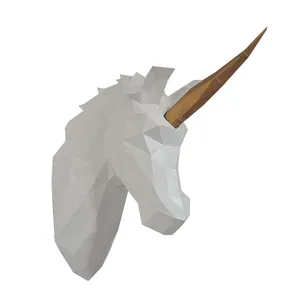 مجسمه مدل دیوارکوب طرح اسب تک شاخ کد DA14