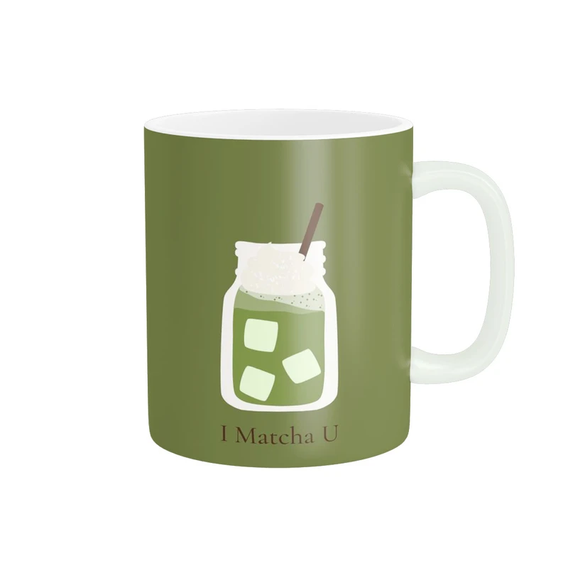 ماگ پاد آفرین مدل طرح ماچا فانتزی پینترستی کد 397