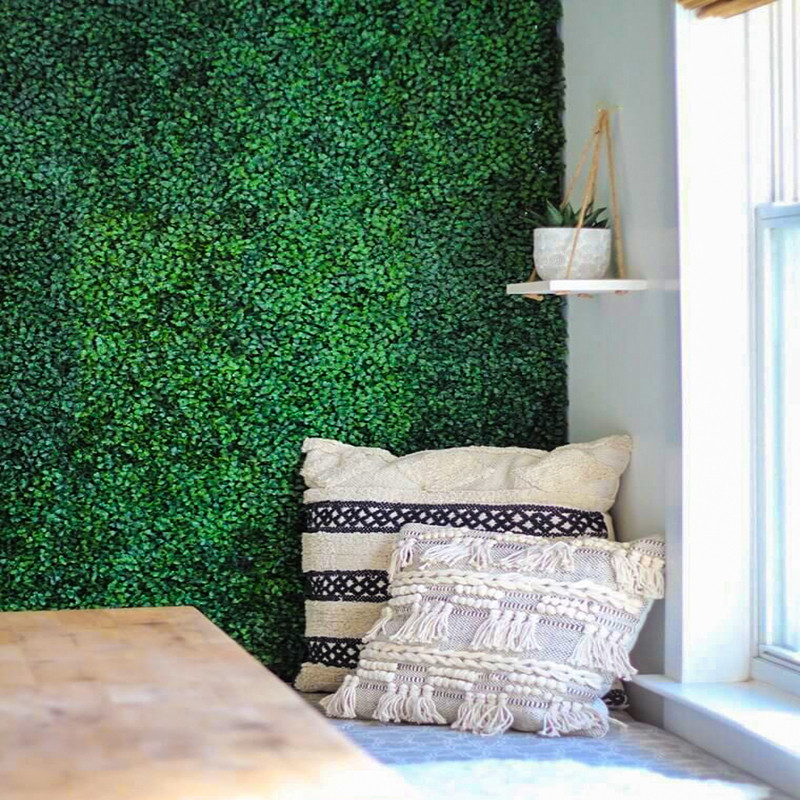 دیوارپوش مدل دیوار سبز مصنوعی گل پونه، بسته 16 عددی