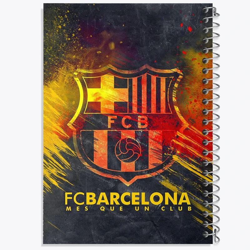 دفتر مشق 100 برگ خندالو طرح باشگاه بارسلونا کد 26263