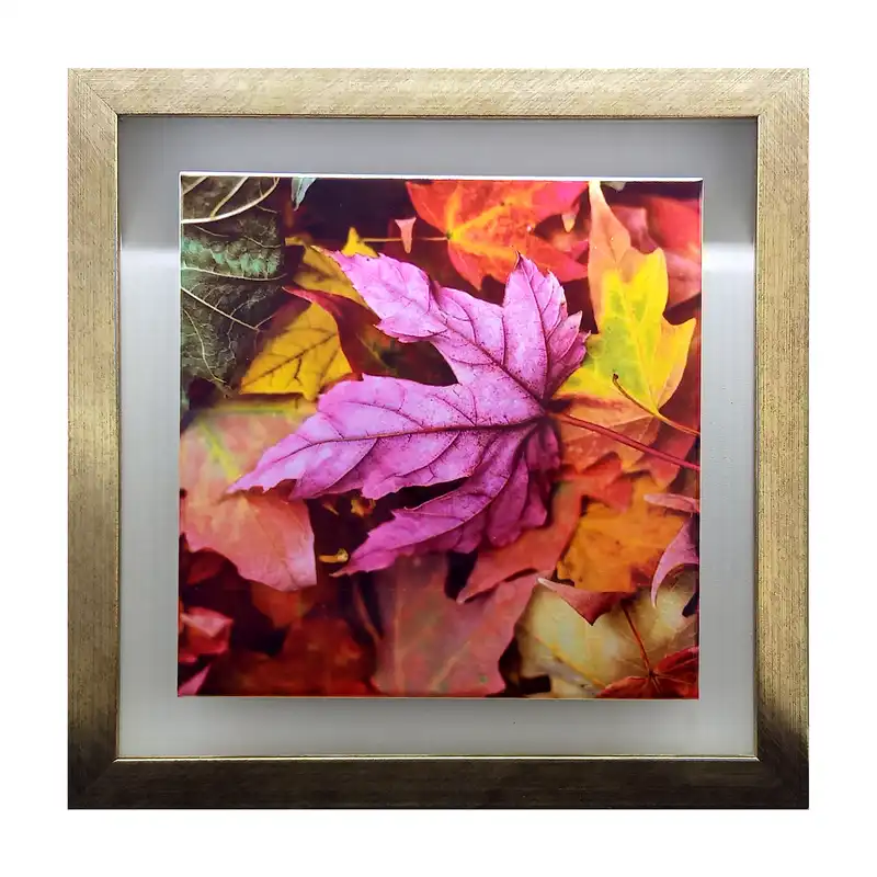 تابلو کاشی طرح برگهای پاییزی مدل QT 1042