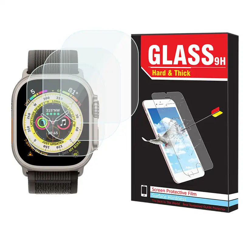 محافظ صفحه نمایش شیشه‌ای هارد اند تیک مدل SH-HT مناسب برای ساعت هوشمند هاینو تکو T94 Ultra Max بسته سه عددی