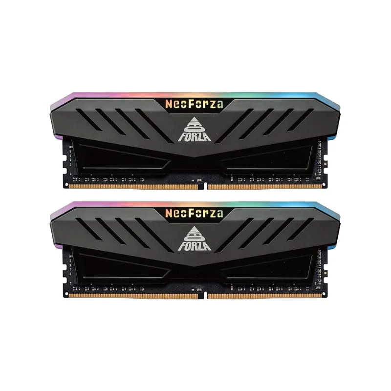 رم دسکتاپ DDR4 دو کاناله 3200 مگاهرتز CL16 نئو فورزا مدل MARS RGB ظرفیت 16 گیگابایت