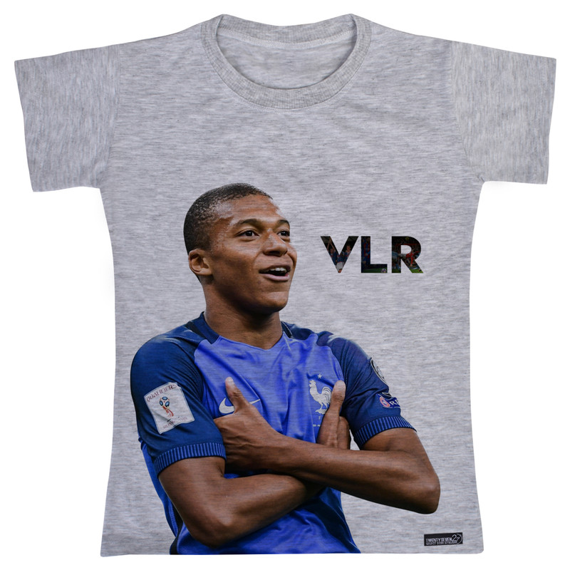 تی شرت آستین کوتاه پسرانه 27 مدل Kylian Mbappe کد MH821