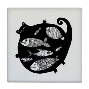نقد و بررسی کاشی کارنیلا طرح نقاشی ماهی ها کد wkk987 توسط خریداران
