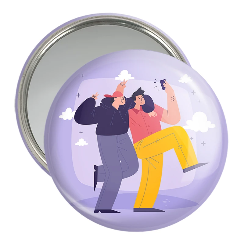 آینه جیبی خندالو مدل بهترین دوستان Best Friends کد 29597