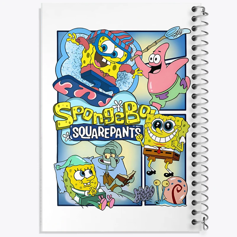 دفتر مشق 100 برگ خندالو طرح باب اسفنجی کد N3764