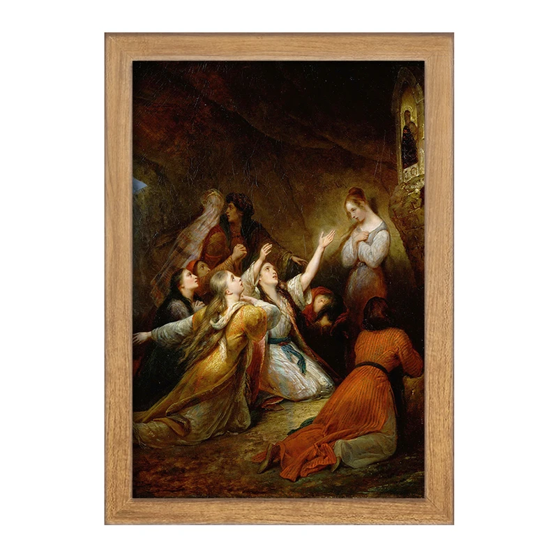 تابلو خندالو مدل نقاشی التماس زنان یونانی اثر آری شفر کد F12165