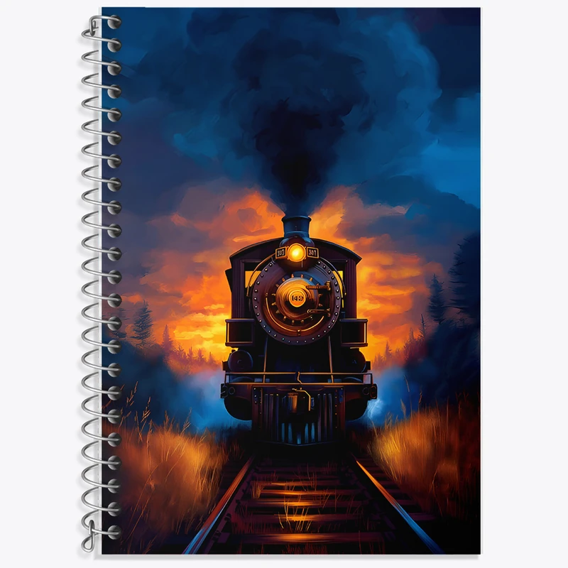 دفتر نت موسیقی 50 برگ خندالو طرح قطار کد F6577