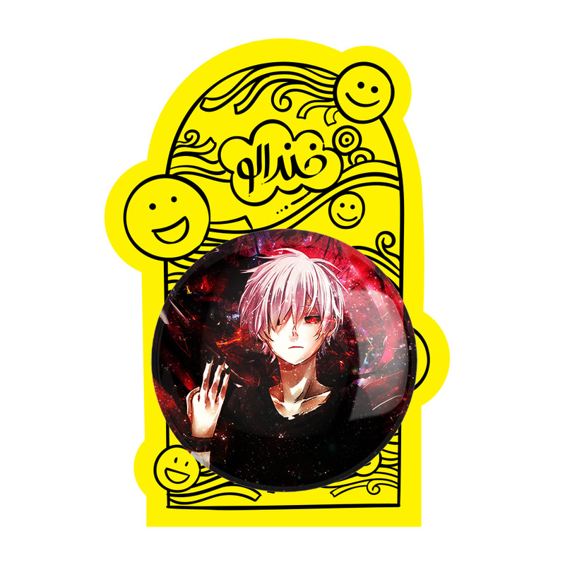 آینه جیبی خندالو طرح کانکی کن انیمه توکیو غول Tokyo Ghoul مدل تاشو کد 11911