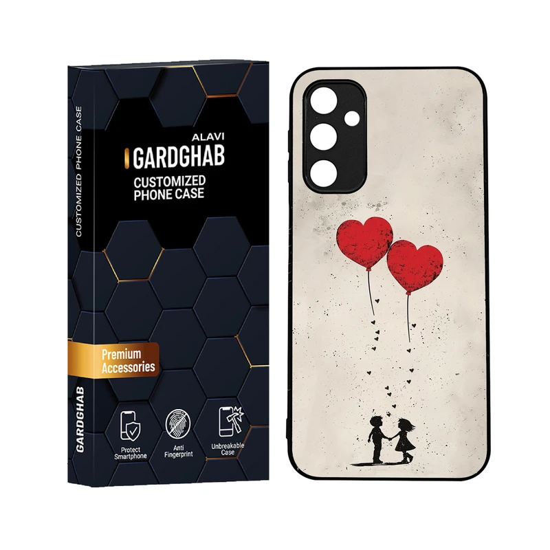 کاور گارد قاب علوی مدل دورژله ای عاشقانه مناسب برای گوشی موبایل سامسونگ Galaxy A24
