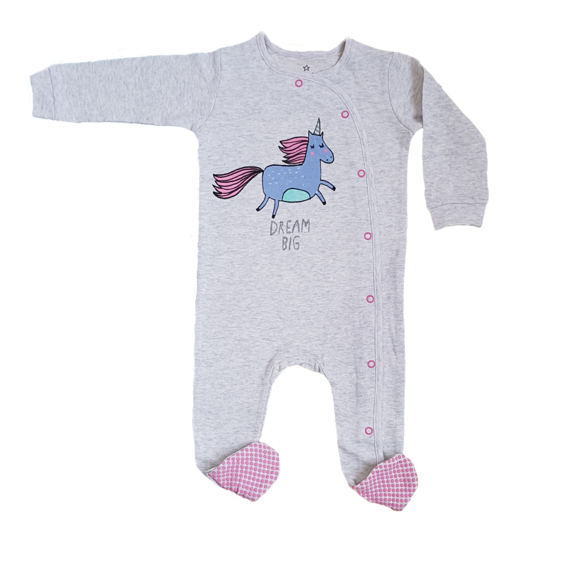 سرهمی نوزادی نکست مدل جورابدار رنگ طوسی