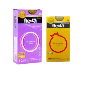 کاندوم فیستا مدل Full Plesasure بسته 12 عددی به همراه کاندوم فیستا مدل Pomegranate بسته 12 عددی