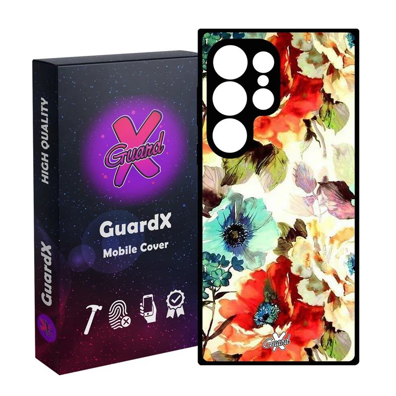 کاور گارد ایکس طرح گل مدل 10405 مناسب برای گوشی موبایل سامسونگ Galaxy S25 Ultra
