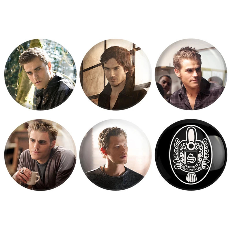 مگنت خندالو طرح سریال خاطرات یک خون آشام The Vampire Diaries کد 1475A مجموعه 6 عددی