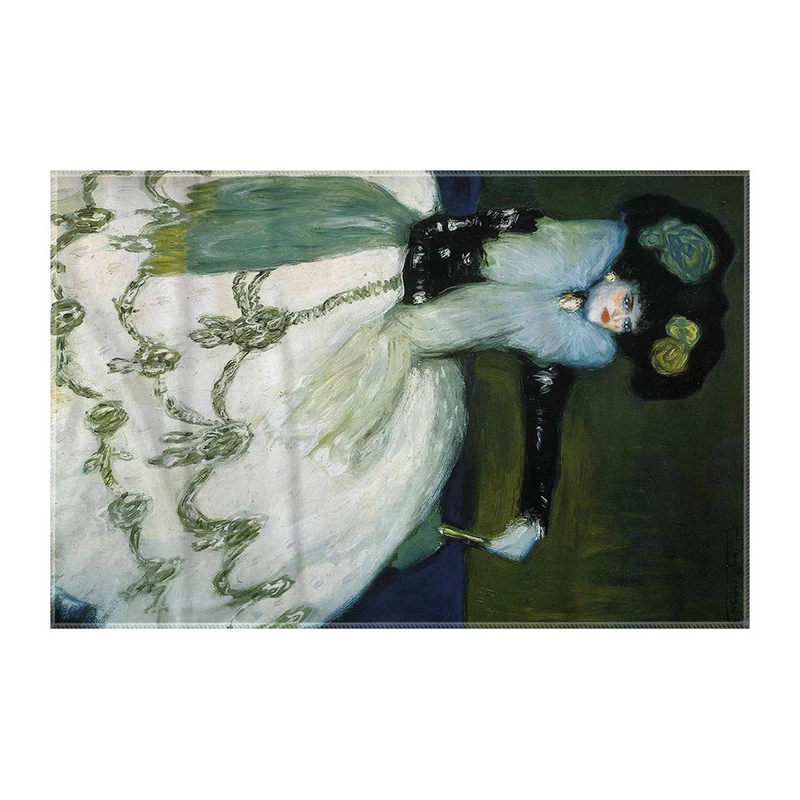 کاغذ کادو ترمه طراحان ایده مدل زنی با لباس آبی از پیکاسو کد art0319